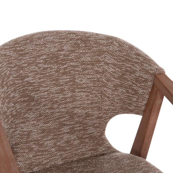 ΠΟΛΥΘΡΟΝΑ YEGER HM9995.03 ΞΥΛΟ ΟΞΙΑΣ ΣΕ WHITEWASH-ΚΑΦΕ ΥΦΑΣΜΑ 59x58x78Υεκ. - Image 7