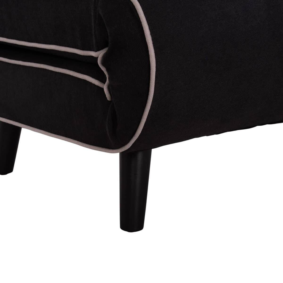 ΠΟΛΥΘΡΟΝΑ ΚΡΕΒΑΤΙ BRAXTON HM8425.03 ΜΑΥΡΟ ΥΦΑΣΜΑ 78x88x78Υεκ. - Image 10