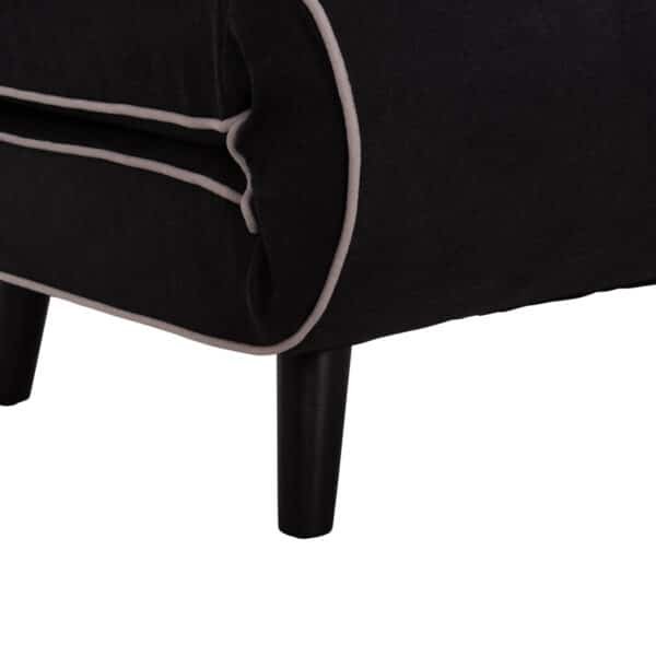 ΠΟΛΥΘΡΟΝΑ ΚΡΕΒΑΤΙ BRAXTON HM8425.03 ΜΑΥΡΟ ΥΦΑΣΜΑ 78x88x78Υεκ. - Image 10