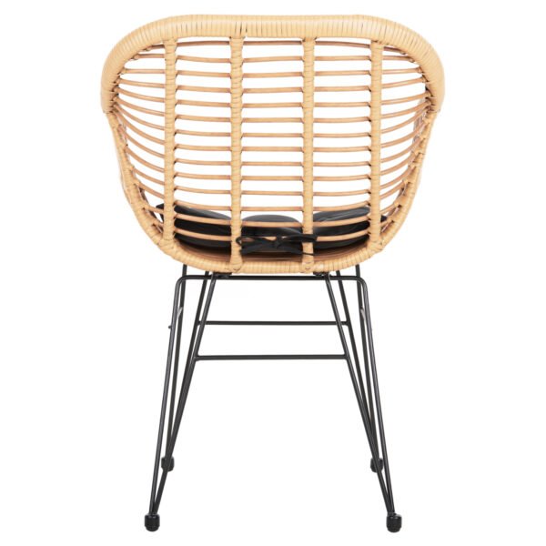 ΠΟΛΥΘΡΟΝΑ ΜΕ ΜΑΞΙΛΑΡΙ ΜΕΤΑΛΛΙΚΗ ALLEGRA HM5450.31 ΜΕ WICKER ΜΠΕΖ 58x59x82Υ - Image 6