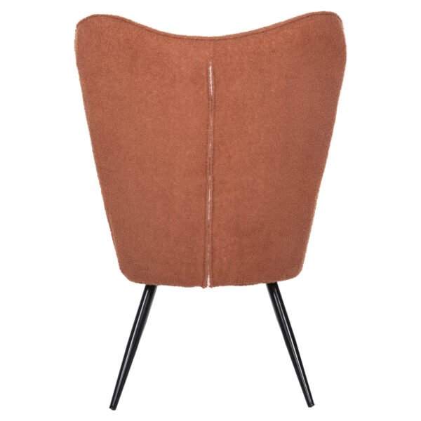 ΠΟΛΥΘΡΟΝΑ CRAWLEY ΜΕ ΥΠΟΠΟΔΙΟ HM8918.22 ΥΦΑΣΜΑ ΜΠΟΥΚΛΕ ΠΟΡΤΟΚΑΛΙ 70x74x105Υεκ. - Image 6