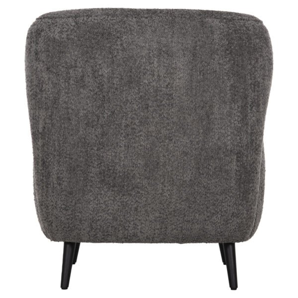 ΠΟΛΥΘΡΟΝΑ ΜΠΕΡΖΕΡΑ KRYLY HM9593.01 ΓΚΡΙ ΜΠΟΥΚΛΕ-ΜΑΥΡΑ ΞΥΛΙΝΑ ΠΟΔΙΑ 83x87x89Υεκ - Image 6