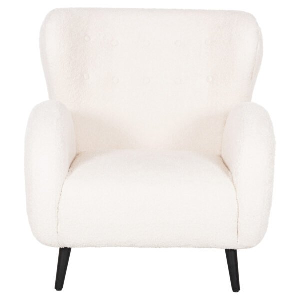 ΠΟΛΥΘΡΟΝΑ ΜΠΕΡΖΕΡΑ KRYLY HM9593.06 ΕΚΡΟΥ ΜΠΟΥΚΛΕ-ΜΑΥΡΑ ΞΥΛΙΝΑ ΠΟΔΙΑ 83x87x89Υεκ - Image 3