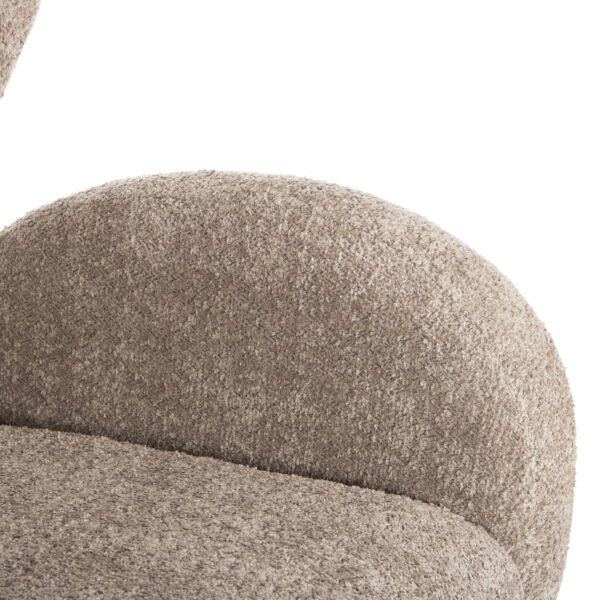 ΠΟΛΥΘΡΟΝΑ ΜΠΕΡΖΕΡΑ KRYLY HM9593.07 ΜΠΕΖ ΜΠΟΥΚΛΕ-ΜΑΥΡΑ ΞΥΛΙΝΑ ΠΟΔΙΑ 83x87x89Υεκ - Image 8