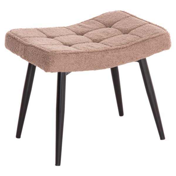 ΠΟΛΥΘΡΟΝΑ ΜΠΕΡΖΕΡΑ CRAWLEY ΜΕ ΥΠΟΠΟΔΙΟ HM8918.26 ΥΦΑΣΜΑ ΜΠΟΥΚΛΕ ΚΑΦΕ 69x73x96Yεκ. - Image 9