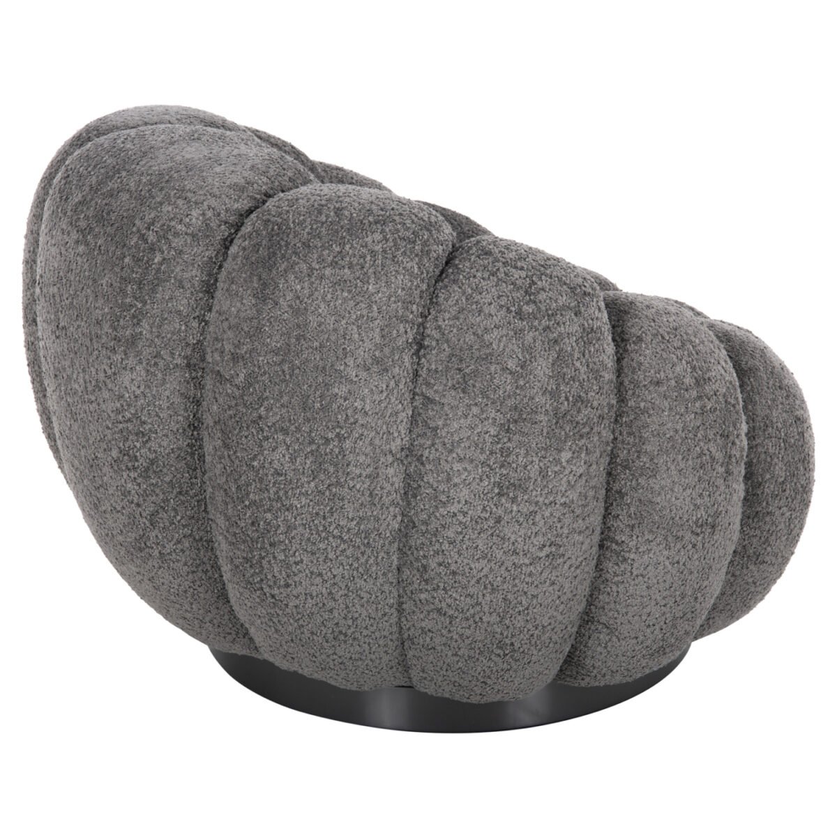 ΠΟΛΥΘΡΟΝΑ ΠΕΡΙΣΤΡΕΦΟΜΕΝΗ GRYMM HM9601.01 ΓΚΡΙ ΜΠΟΥΚΛΕ-ΜΑΥΡΗ ΜΕΤΑΛΛΙΚΗ ΒΑΣΗ 95x92x68Υεκ. - Image 5