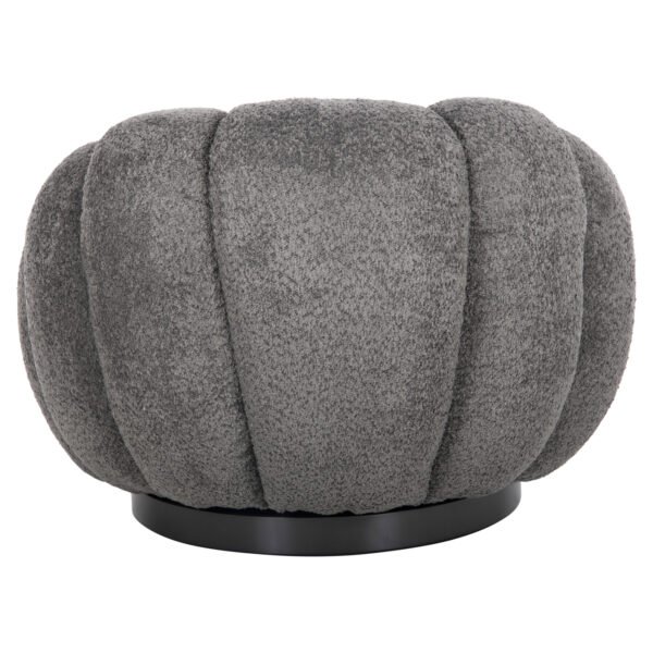 ΠΟΛΥΘΡΟΝΑ ΠΕΡΙΣΤΡΕΦΟΜΕΝΗ GRYMM HM9601.01 ΓΚΡΙ ΜΠΟΥΚΛΕ-ΜΑΥΡΗ ΜΕΤΑΛΛΙΚΗ ΒΑΣΗ 95x92x68Υεκ. - Image 6