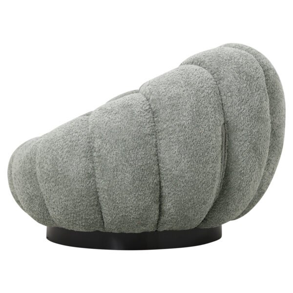 ΠΟΛΥΘΡΟΝΑ ΠΕΡΙΣΤΡΕΦΟΜΕΝΗ GRYMM HM9601.05 ΦΥΣΤΙΚΙ ΜΠΟΥΚΛΕ-ΜΑΥΡΗ ΜΕΤΑΛ. ΒΑΣΗ 90x93x65Υ - Image 3