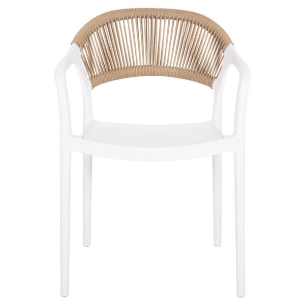 ΠΟΛΥΘΡΟΝΑ ΠΟΛΥΠΡΟΠΥΛΕΝΙΟΥ EVA HM6155.01 ΛΕΥΚΗ ΜΕ ΜΠΕΖ ΣΧΟΙΝΙ 56,5x53x80Υεκ. - Image 3