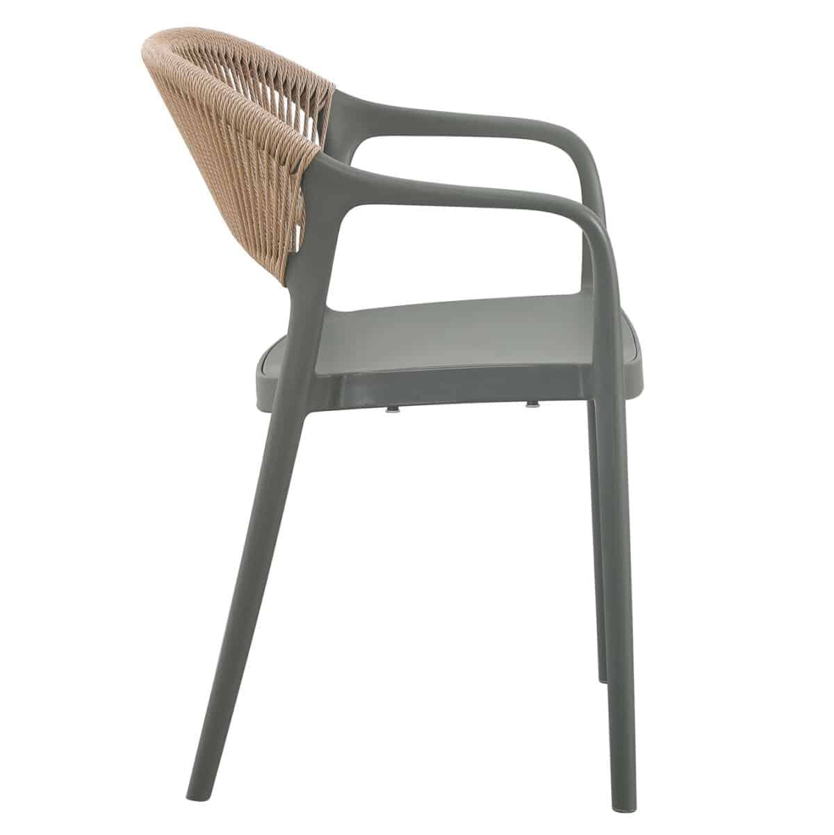 ΠΟΛΥΘΡΟΝΑ ΠΟΛΥΠΡΟΠΥΛΕΝΙΟΥ EVA HM6155.05 OLIVE GREEN--P.P. ΜΠΕΖ ΣΧΟΙΝΙ 56,5x53x80Υεκ. - Image 4