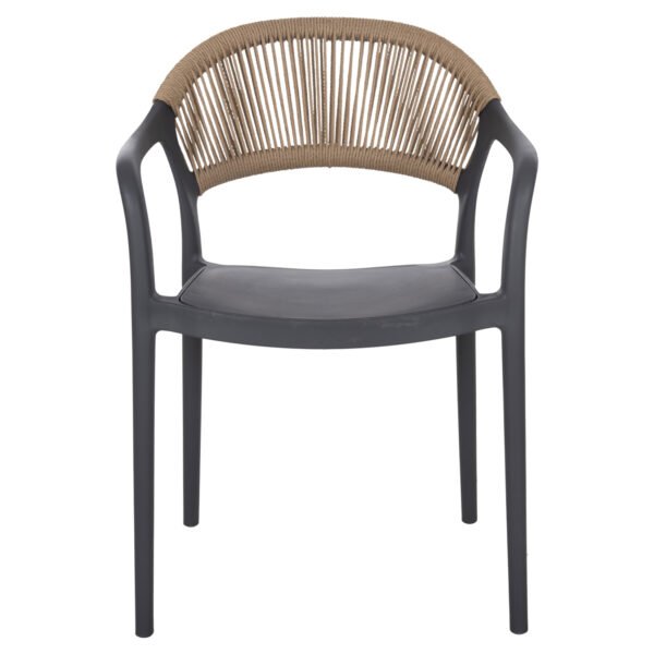 ΠΟΛΥΘΡΟΝΑ ΠΟΛΥΠΡΟΠΥΛΕΝΙΟΥ EVA HM6155.10 ΓΚΡΙ ΜΕ ΜΠΕΖ ΣΧΟΙΝΙ 56,5x53x80Υεκ. - Image 3