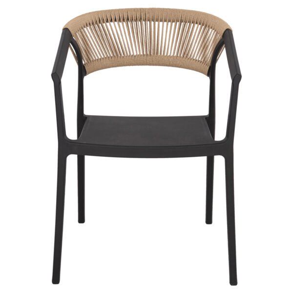 ΠΟΛΥΘΡΟΝΑ ΠΟΛΥΠΡΟΠΥΛΕΝΙΟΥ BOGI HM6240.02 ΜΑΥΡΗ ΜΕ ΜΠΕΖ ΣΧΟΙΝΙ 54x53x75Υεκ. - Image 3