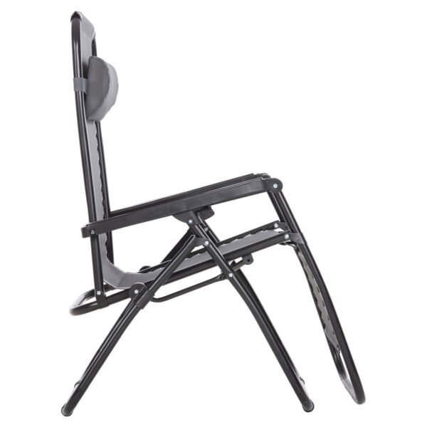 ΠΟΛΥΘΡΟΝΑ RELAX COMPANION HM5095.11 ΓΚΡΙ TEXTILENE-ΜΑΥΡΟ ΜΕΤΑΛΛΟ 67x145x110Υεκ. - Image 5