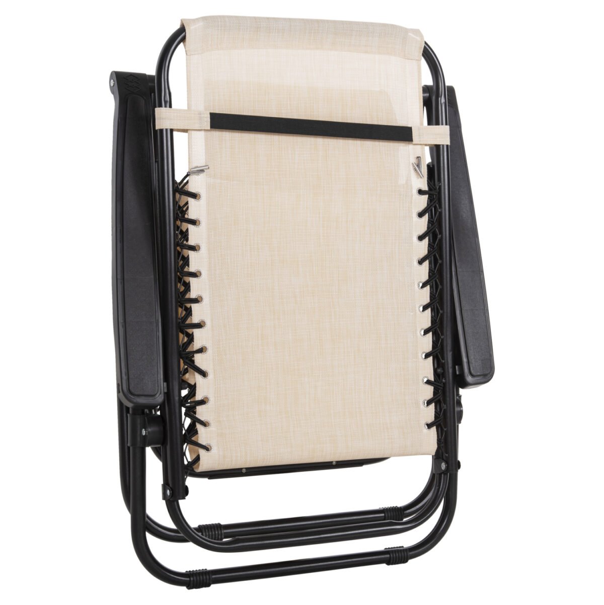 ΠΟΛΥΘΡΟΝΑ RELAX COMPANION HM5095.12 ΜΠΕΖ TEXTILENE-ΜΑΥΡΟ ΜΕΤΑΛΛΟ 67x145x110Υεκ. - Image 7