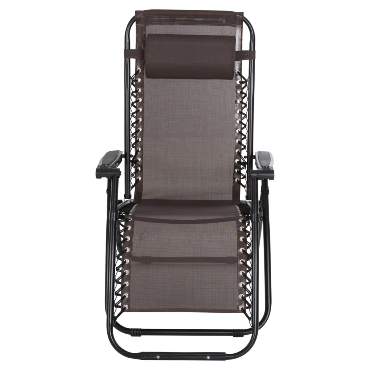 ΠΟΛΥΘΡΟΝΑ RELAX COMPANION HM5095.13 ΚΑΦΕ TEXTILENE-ΜΑΥΡΟ ΜΕΤΑΛΛΟ 67x145x110Υεκ. - Image 4