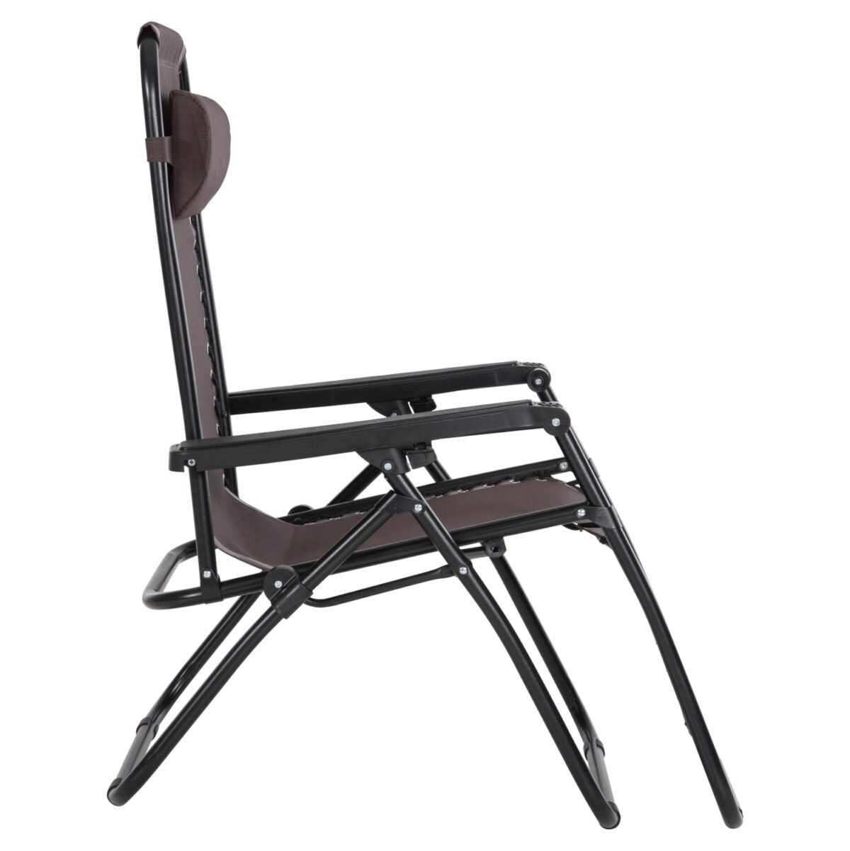 ΠΟΛΥΘΡΟΝΑ RELAX COMPANION HM5095.13 ΚΑΦΕ TEXTILENE-ΜΑΥΡΟ ΜΕΤΑΛΛΟ 67x145x110Υεκ. - Image 5