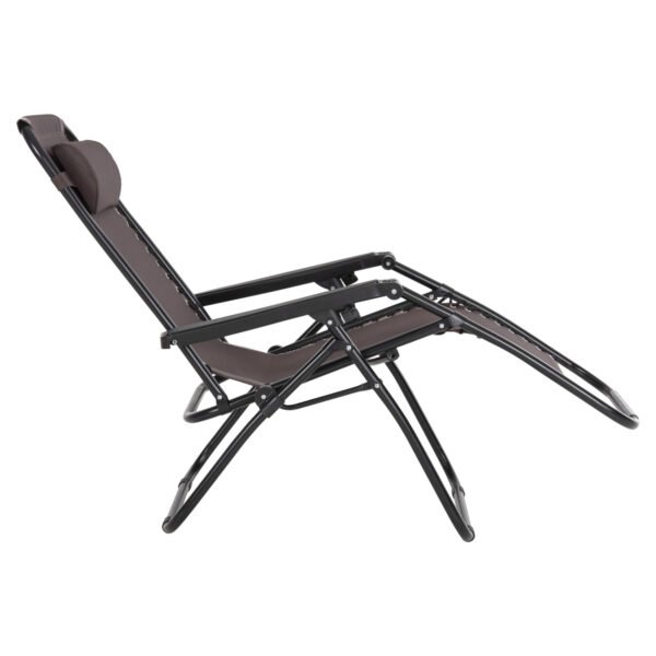ΠΟΛΥΘΡΟΝΑ RELAX COMPANION HM5095.13 ΚΑΦΕ TEXTILENE-ΜΑΥΡΟ ΜΕΤΑΛΛΟ 67x145x110Υεκ. - Image 6