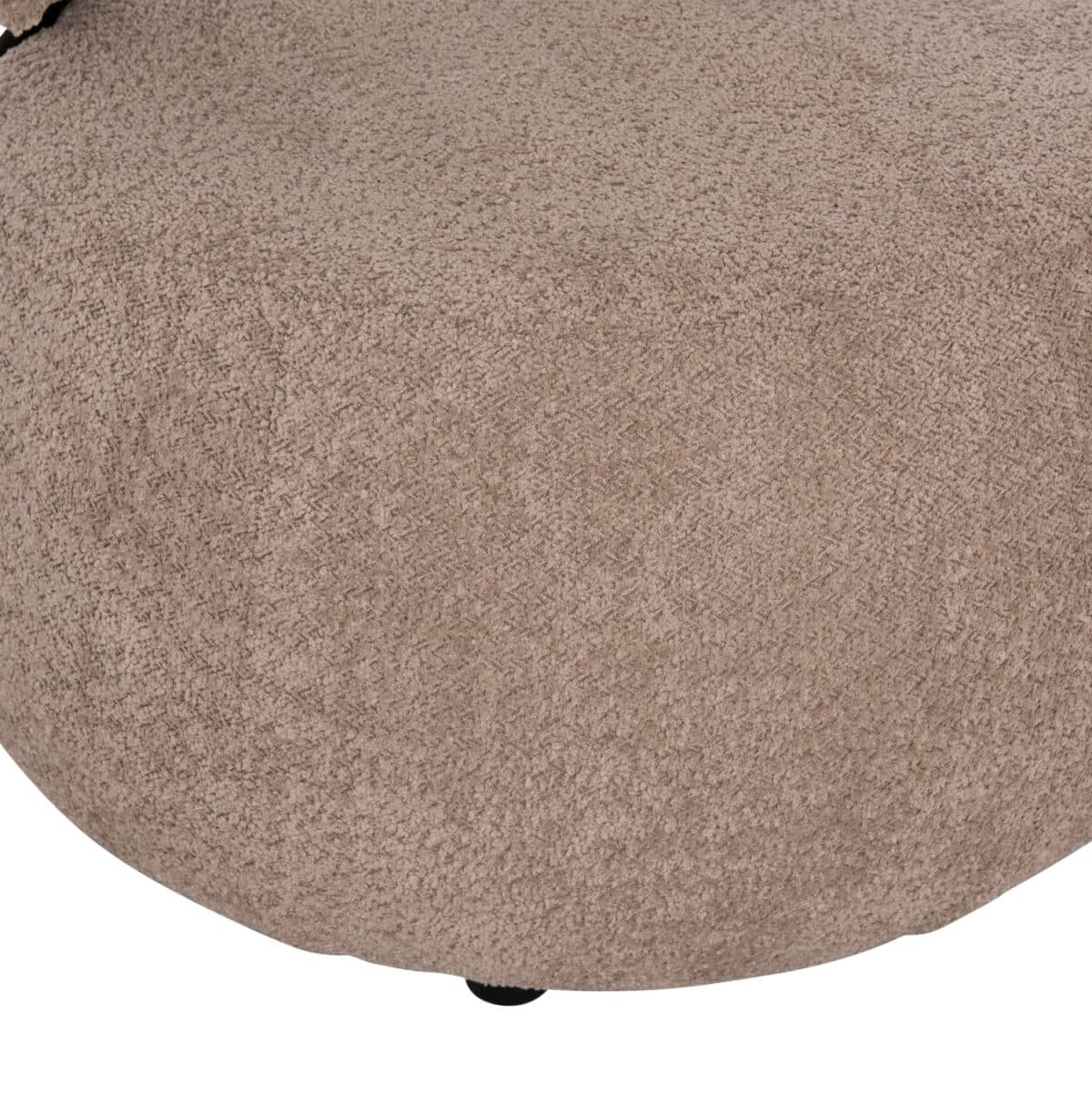 ΠΟΛΥΘΡΟΝΑ ΣΤΡΟΓΓΥΛΗ KARSEN HM9598.08 ΣΚΟΥΡΟ ΜΠΕΖ ΜΠΟΥΚΛΕ ΥΦΑΣΜΑ 79x82x74Υεκ. - Image 8