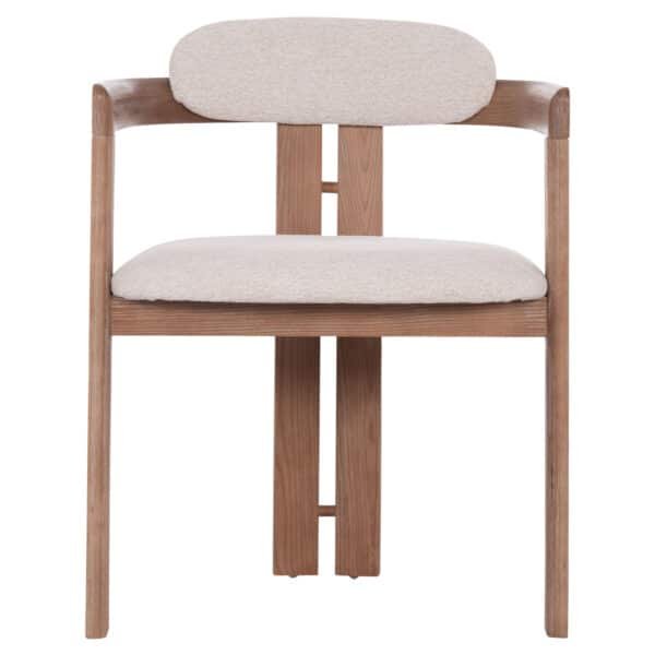 ΠΟΛΥΘΡΟΝΑ ΤΡΑΠΕΖΑΡΙΑΣ KALL HM18247.01 ΜΠΕΖ ΥΦΑΣΜΑ--ΜΑΤ WHITEWASH PLYWOOD 56x45x73Υεκ. - Image 3