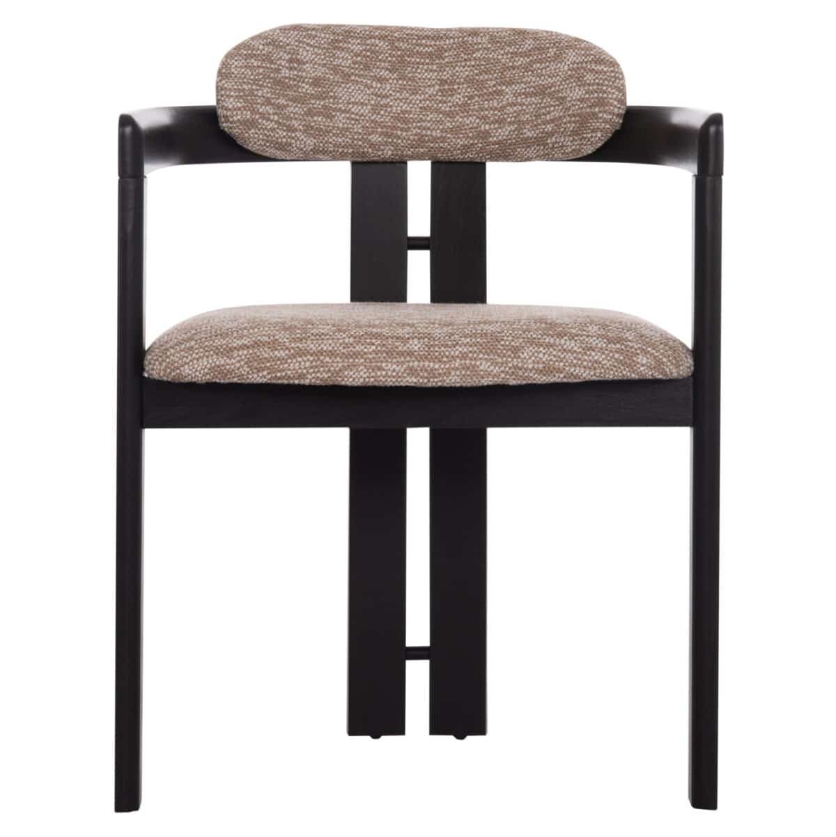 ΠΟΛΥΘΡΟΝΑ ΤΡΑΠΕΖΑΡΙΑΣ KALL HM18247.02 ΚΑΦΕ ΥΦΑΣΜΑ--PLYWOOD ΣΕ ΜΑΥΡΟ 56x45x73Υεκ - Image 3