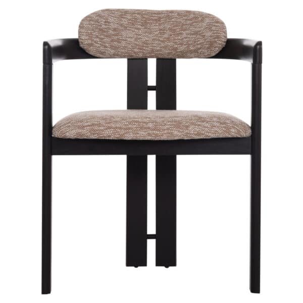 ΠΟΛΥΘΡΟΝΑ ΤΡΑΠΕΖΑΡΙΑΣ KALL HM18247.02 ΚΑΦΕ ΥΦΑΣΜΑ--PLYWOOD ΣΕ ΜΑΥΡΟ 56x45x73Υεκ - Image 3