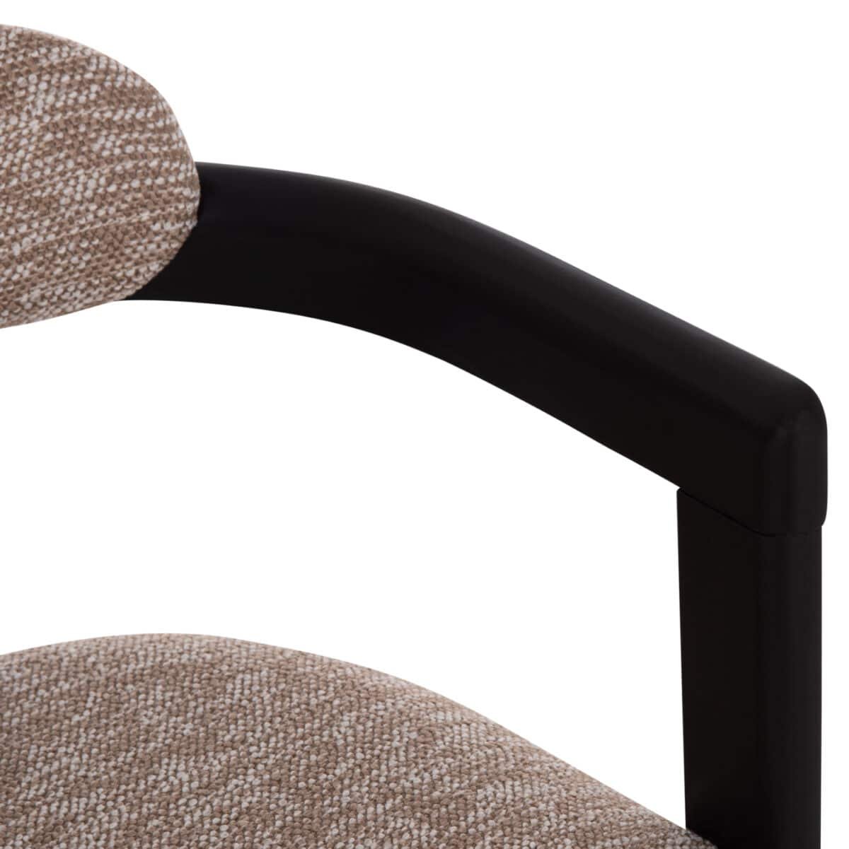 ΠΟΛΥΘΡΟΝΑ ΤΡΑΠΕΖΑΡΙΑΣ KALL HM18247.02 ΚΑΦΕ ΥΦΑΣΜΑ--PLYWOOD ΣΕ ΜΑΥΡΟ 56x45x73Υεκ - Image 8