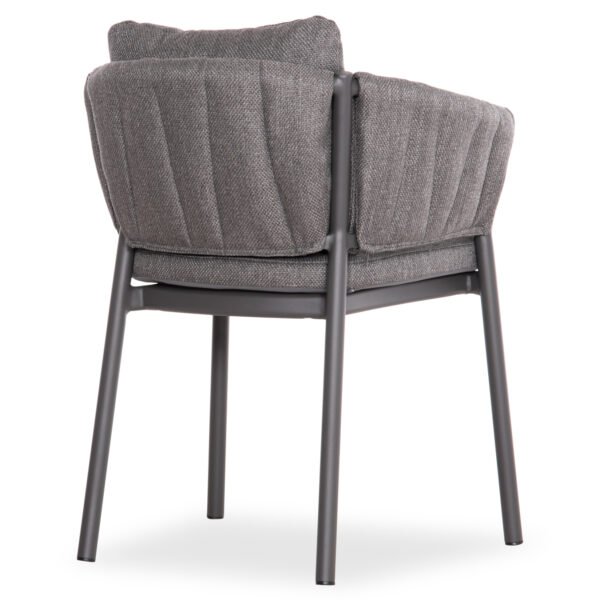 ΠΟΛΥΘΡΟΝΑ ΤΡΑΠΕΖΑΡΙΑΣ SHANKS HM6207.01 ΣΚΟΥΡΟ ΓΚΡΙ ΑΛΟΥΜ. & OLEFIN ΥΦΑΣΜΑ 62x60x75-80Υεκ - Image 5