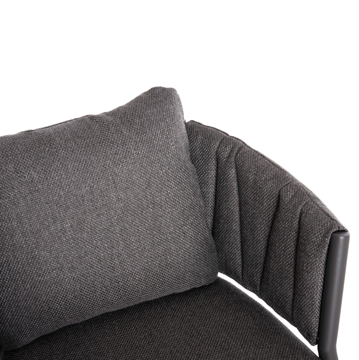 ΠΟΛΥΘΡΟΝΑ ΤΡΑΠΕΖΑΡΙΑΣ SHANKS HM6207.01 ΣΚΟΥΡΟ ΓΚΡΙ ΑΛΟΥΜ. & OLEFIN ΥΦΑΣΜΑ 62x60x75-80Υεκ - Image 9