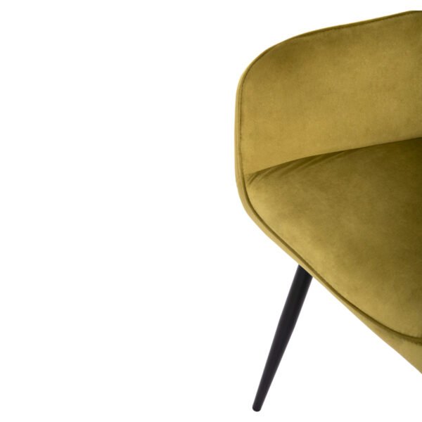 ΠΟΛΥΘΡΟΝΑ ΤΡΑΠΕΖΑΡΙΑΣ LATRELL HM8582.07 ΒΕΛΟΥΔΟ ΛΑΔΙ-ΜΕΤΑΛΛΙΚΑ ΠΟΔΙΑ 55x57x84Υεκ. - Image 10