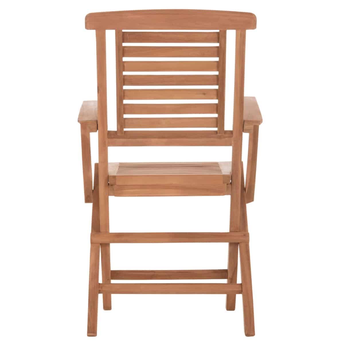 ΠΟΛΥΘΡΟΝΑ ΤΡΑΠΕΖΑΡΙΑΣ ΠΤΥΣΣΟΜΕΝΗ CRANDER HM6377 ΞΥΛΟ TEAK 53x63x90Υεκ. - Image 6