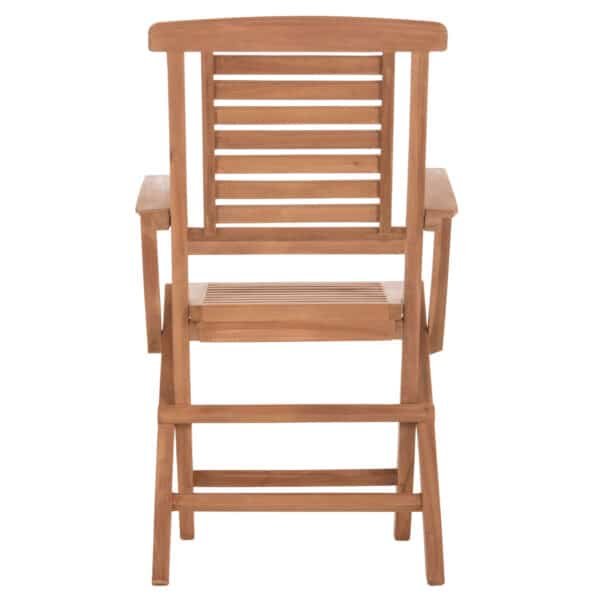 ΠΟΛΥΘΡΟΝΑ ΤΡΑΠΕΖΑΡΙΑΣ ΠΤΥΣΣΟΜΕΝΗ CRANDER HM6377 ΞΥΛΟ TEAK 53x63x90Υεκ. - Image 6