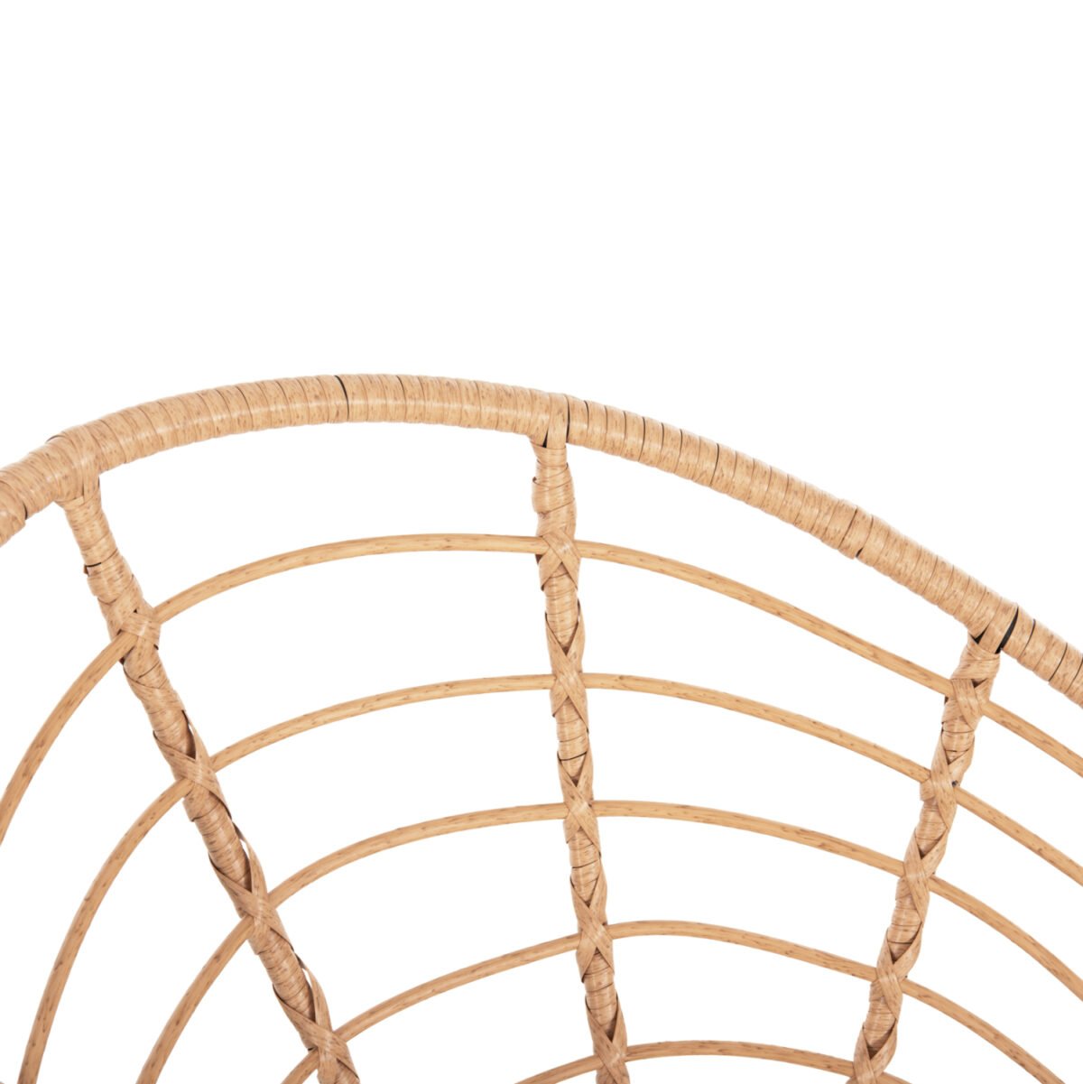 ΠΟΛΥΘΡΟΝΑ ΤΥΠΟΥ ΦΩΛΙΑ ΜΕΤΑΛΛΙΚΗ ALLEGRA HM5458.11 ΜΕ WICKER ΜΠΕΖ 73x78x88Υεκ. - Image 8