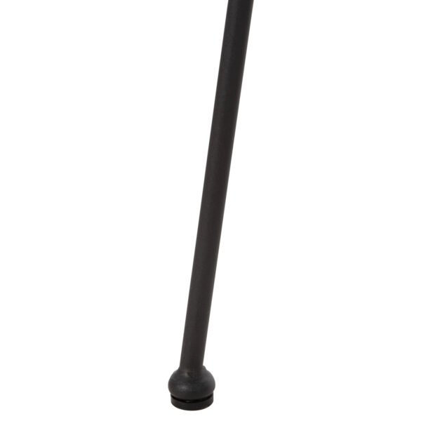 ΠΟΛΥΘΡΟΝΑ ΤΥΠΟΥ ΦΩΛΙΑ ΜΕΤΑΛΛΙΚΗ ALLEGRA HM5458.12 ΜΕ WICKER-ΜΑΥΡΟ 73x78x88Υεκ. - Image 10