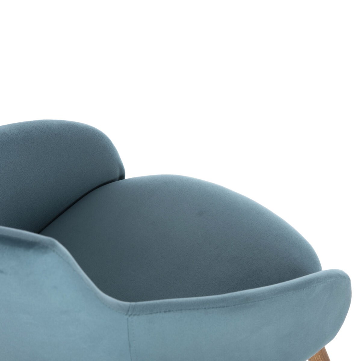 ΠΟΛΥΘΡΟΝΑΚΙ IVY ΒΕΛΟΥΔΟ ΤΙΡΚΟΥΑΖ ΚΑΙ ΜΕΤΑΛΛΙΚΑ ΠΟΔΙΑ HM8546.05 53x55x79Υεκ. - Image 8