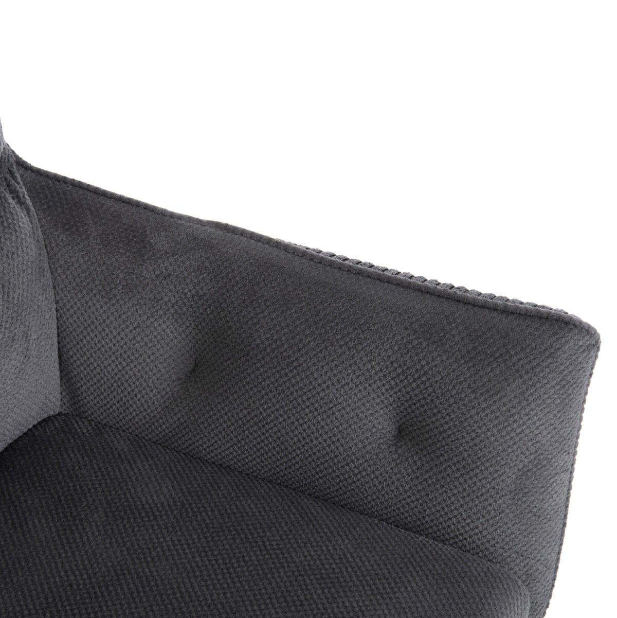 ΠΟΛΥΘΡΟΝΑ ΤΡΑΠΕΖΑΡΙΑΣ QUILL HM9843.03 ΓΚΡΙ ΥΦΑΣΜΑ-ΞΥΛΟ ΟΞΙΑΣ ΠΟΔΙΑ 61x57,5x91Υεκ. - Image 8