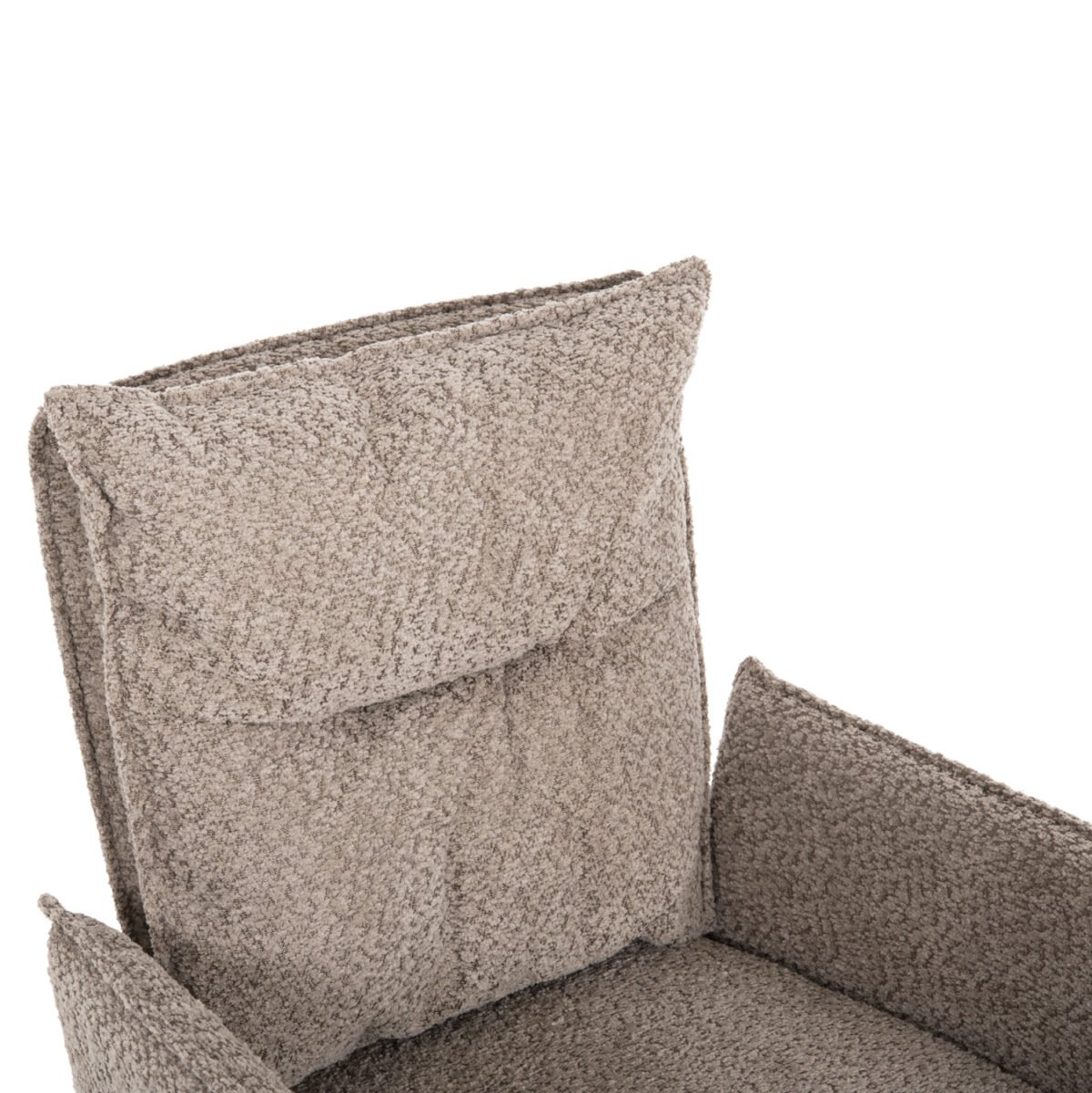 ΠΟΛΥΘΡΟΝΑ ΤΡΑΠΕΖΑΡΙΑΣ ZORIN HM9846.07 ΣΚΟΥΡΟ ΜΠΕΖ ΥΦΑΣΜΑ-ΜΑΥΡΑ ΜΕΤΑΛΛΙΚΑ ΠΟΔΙΑ 64x66x94,5Υεκ. - Image 7