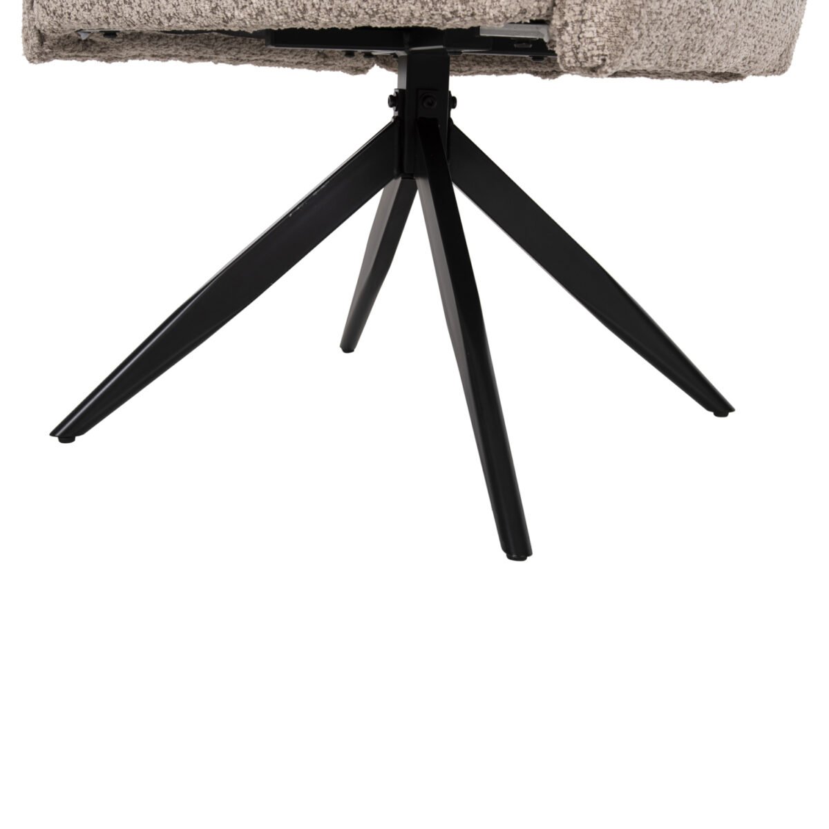 ΠΟΛΥΘΡΟΝΑ ΤΡΑΠΕΖΑΡΙΑΣ ZORIN HM9846.07 ΣΚΟΥΡΟ ΜΠΕΖ ΥΦΑΣΜΑ-ΜΑΥΡΑ ΜΕΤΑΛΛΙΚΑ ΠΟΔΙΑ 64x66x94,5Υεκ. - Image 10