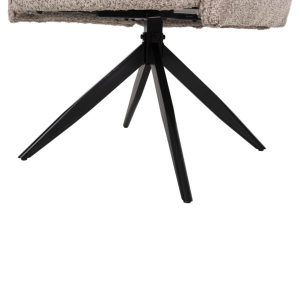 ΠΟΛΥΘΡΟΝΑ ΤΡΑΠΕΖΑΡΙΑΣ ZORIN HM9846.07 ΣΚΟΥΡΟ ΜΠΕΖ ΥΦΑΣΜΑ-ΜΑΥΡΑ ΜΕΤΑΛΛΙΚΑ ΠΟΔΙΑ 64x66x94,5Υεκ. - Image 10