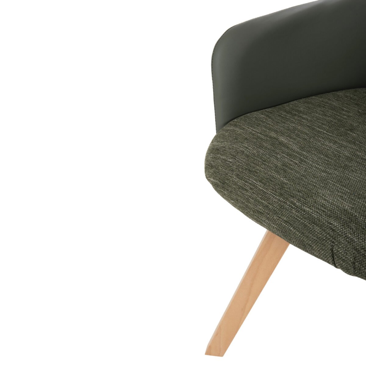 ΠΟΛΥΘΡΟΝΑ ΤΡΑΠΕΖΑΡΙΑΣ DEW HM9848.05 ΥΦΑΣΜΑ & PU ΣΕ ΠΡΑΣΙΝΟ-ΞΥΛΟ ΟΞΙΑΣ ΠΟΔΙΑ 56,5x62x81,5Υεκ. - Image 9