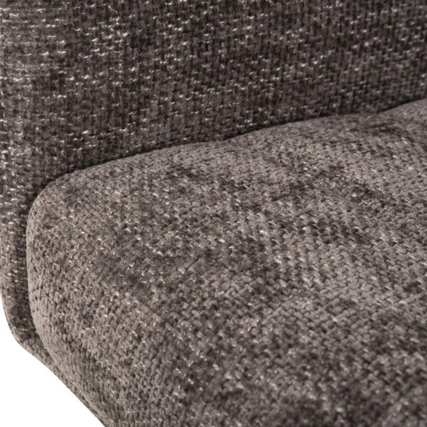 ΠΟΛΥΘΡΟΝΑΚΙ ΤΡΑΠΕΖΑΡΙΑΣ GAZER HM9845.03 ΓΚΡΙ YΦΑΣΜΑ-ΠΟΔΙΑ RUBBERWOOD 66x63x91Υεκ. - Image 9