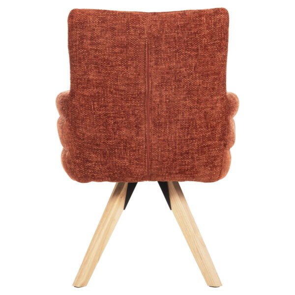 ΠΟΛΥΘΡΟΝΑΚΙ ΤΡΑΠΕΖΑΡΙΑΣ GAZER HM9845.06 ΚΕΡΑΜΙΔΙ YΦΑΣΜΑ-ΠΟΔΙΑ RUBBERWOOD 66x63x91Υεκ - Image 6