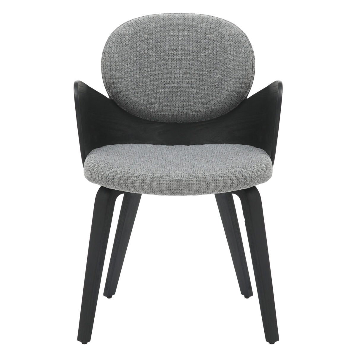 ΠΟΛΥΘΡΟΝΑΚΙ ΤΡΑΠΕΖΑΡΙΑΣ DARNELL HM9974.02 ΜΑΥΡΟ Κ.Π.-ΓΚΡΙ ΥΦΑΣΜΑ 56x56x83Υεκ. - Image 3