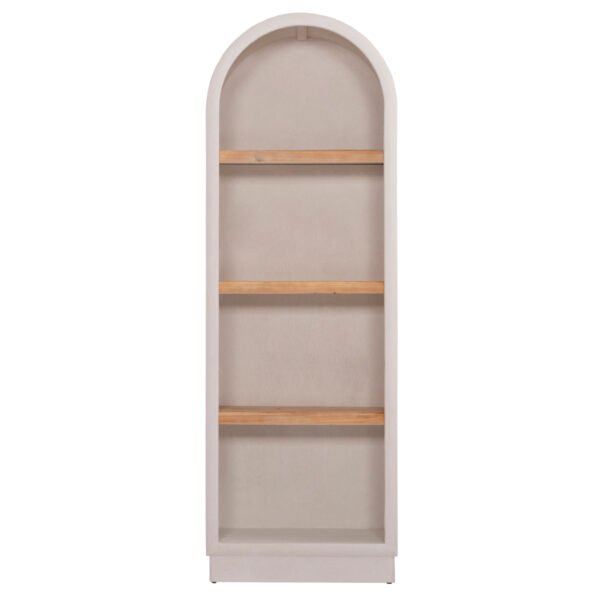 ΡΑΦΙΕΡΑ ΣΕΙΡΑ SANTORINI HM18045 MDF ΥΠΟΛΕΥΚΟ-ΡΑΦΙΑ ΞΥΛΟ ΕΛΑΤΟΥ ΦΥΣΙΚΟ 60x38,5x179Υεκ. - Image 3