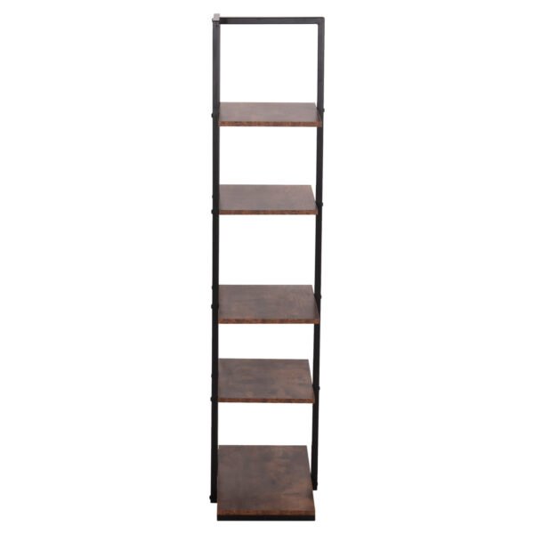 ΡΑΦΙΕΡΑ OMNI HM18074.04 ΜΑΥΡΟΣ ΜΕΤΑΛΛΙΚΟΣ ΣΚΕΛΕΤΟΣ-ΜΕΛΑΜΙΝΗ ΚΑΡΥΔΙ 68x34,5x150,5Υεκ - Image 4