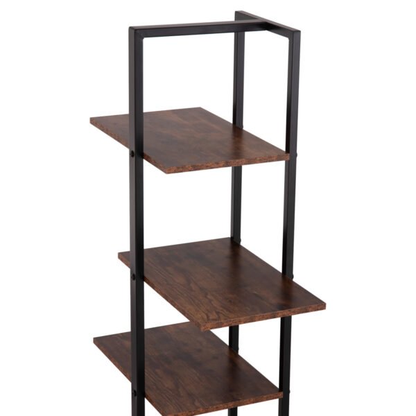 ΡΑΦΙΕΡΑ OMNI HM18074.04 ΜΑΥΡΟΣ ΜΕΤΑΛΛΙΚΟΣ ΣΚΕΛΕΤΟΣ-ΜΕΛΑΜΙΝΗ ΚΑΡΥΔΙ 68x34,5x150,5Υεκ - Image 7