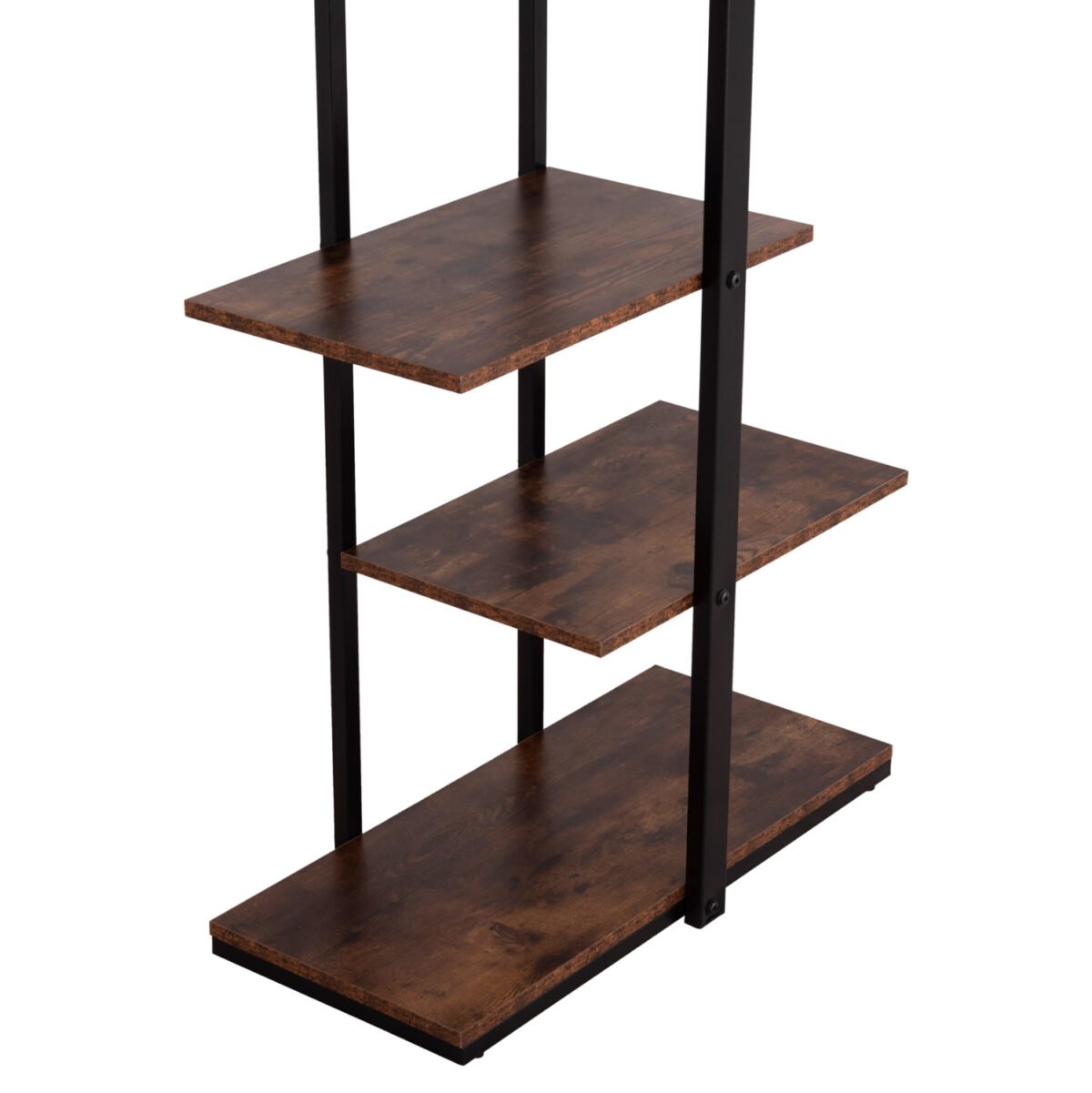 ΡΑΦΙΕΡΑ OMNI HM18074.04 ΜΑΥΡΟΣ ΜΕΤΑΛΛΙΚΟΣ ΣΚΕΛΕΤΟΣ-ΜΕΛΑΜΙΝΗ ΚΑΡΥΔΙ 68x34,5x150,5Υεκ - Image 8