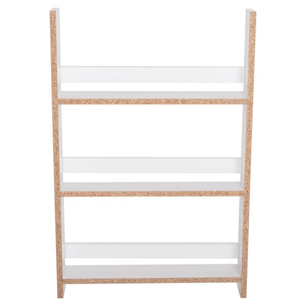 ΡΑΦΙΕΡΑ ΤΟΙΧΟΥ SANI HM18223.01 ΜΕΛΑΜΙΝΗ ΣΕ ΛΕΥΚΟ 60x10x90Υεκ. (3 ΡΑΦΙΑ) - Image 5