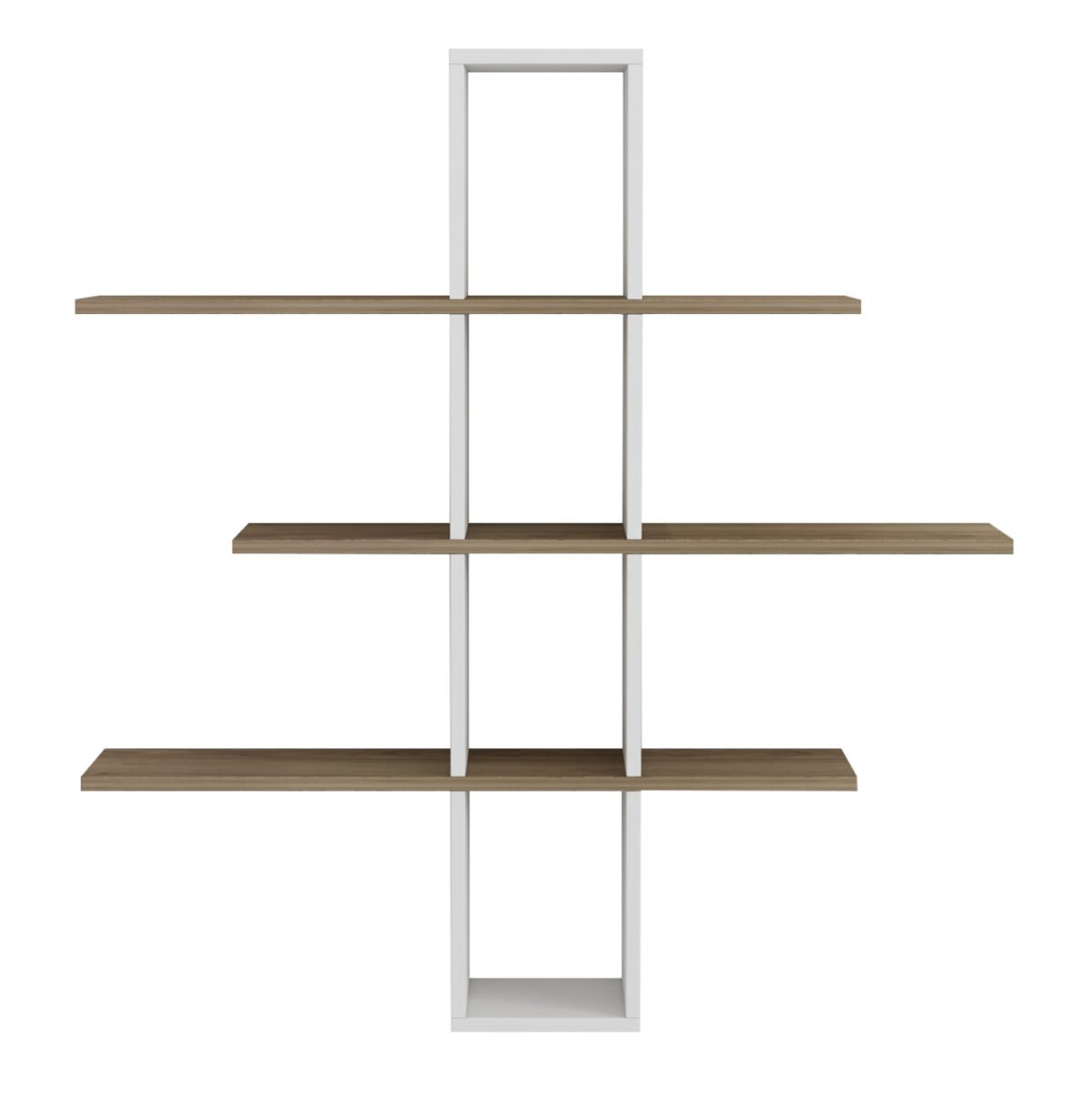 ΡΑΦΙΕΡΑ ΤΟΙΧΟΥ DOMINIC HM8976.11 ΜΕΛΑΜΙΝΗ ΣΕ ΦΥΣΙΚΟ-ΛΕΥΚΟ 96x19,5x101Υεκ. - Image 3