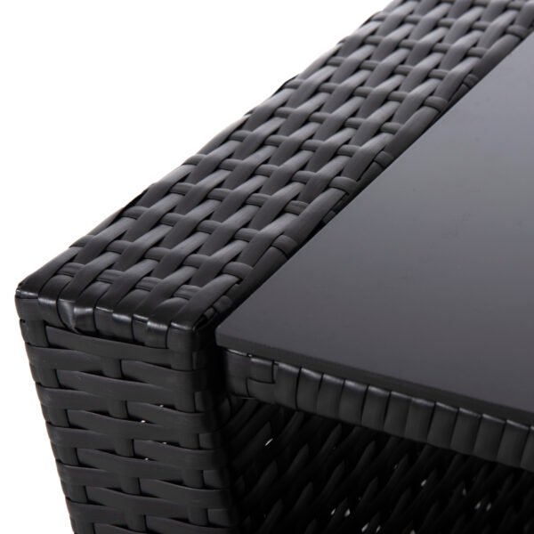 ΣΑΛΟΝΙ ΕΞ.ΧΩΡΟΥ 4ΤΜΧ THORE HM5978 ΣΥΝΘ. RATTAN ΜΑΥΡΟ-ΜΠΕΖ ΜΑΞΙΛΑΡΙΑ - Image 9