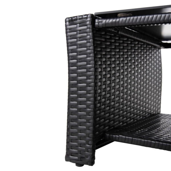 ΣΑΛΟΝΙ ΕΞ.ΧΩΡΟΥ 4ΤΜΧ THORE HM5978 ΣΥΝΘ. RATTAN ΜΑΥΡΟ-ΜΠΕΖ ΜΑΞΙΛΑΡΙΑ - Image 10